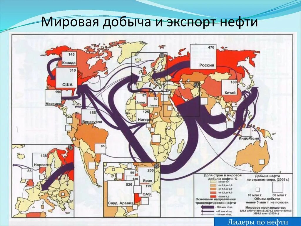 Экспорт импорт нефти карта. Карта экспорта нефти в мире. Основные направления экспорта нефти газа и угля на карте.