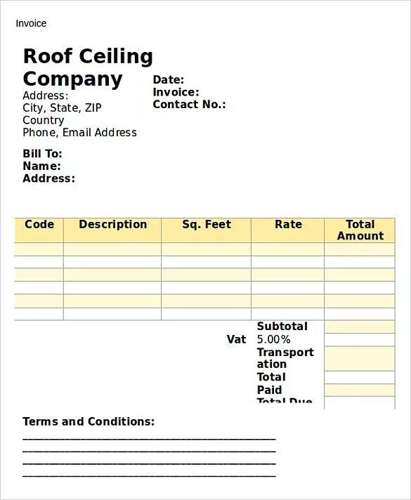 Invoice address