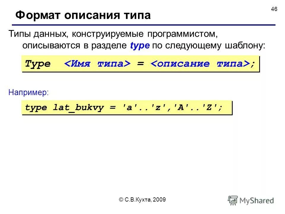 Форматы описания данных. Элементы языка Паскаль. Элементы языка Паскаль и типы данных. Основные элементы Паскаля. Арифметические операции на языке Паскаль.