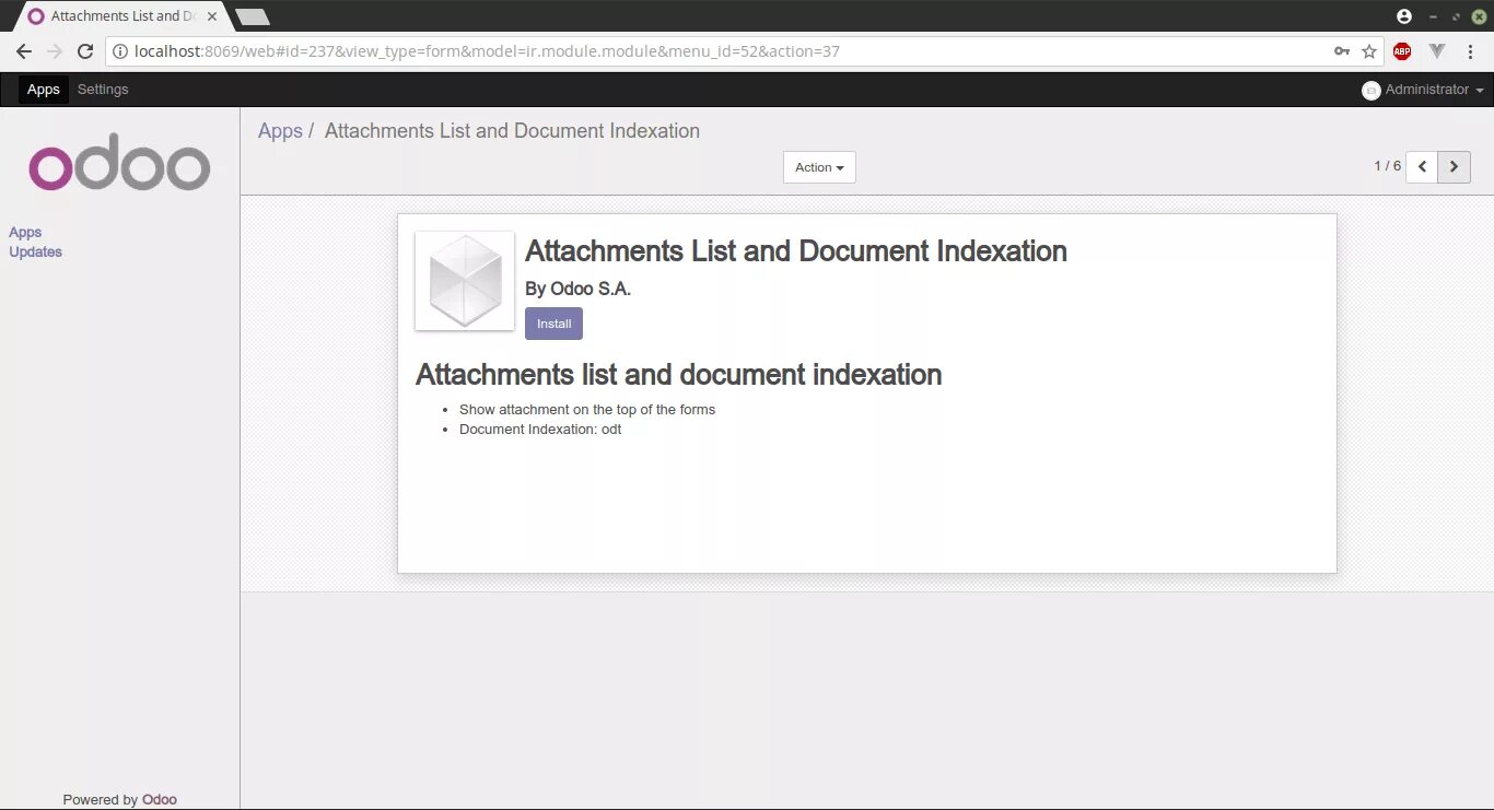 File attachment. Document attachment Error. Create attachment. Send email on Odoo. Report attached