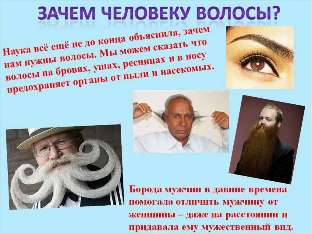 Зачем волосы