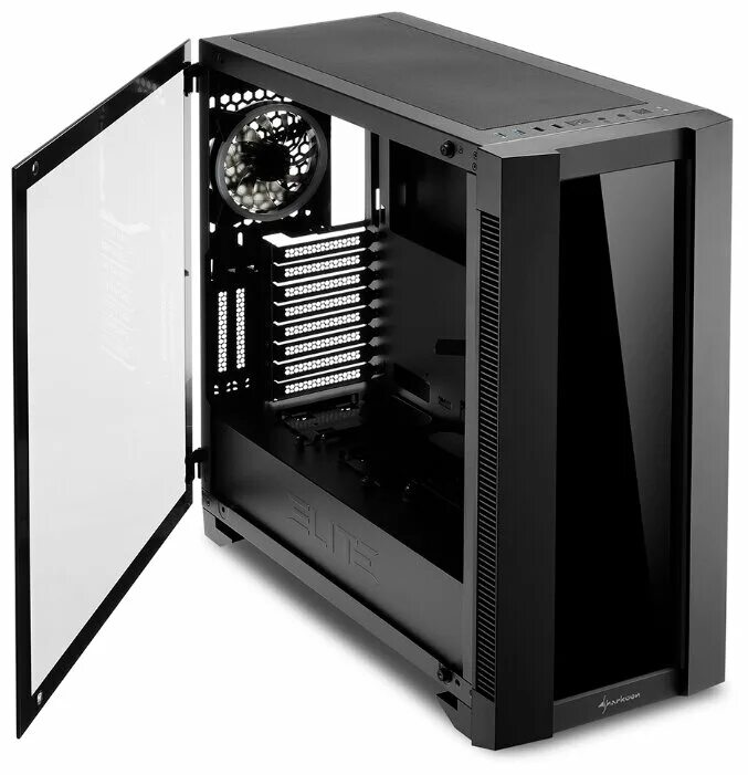 стеклянный корпус для пк. корпус aigo k1 atx. корпус aerocool с 3 кулерами. компьютерный корпус со стеклом. Sharkoon elite shark ca200m.