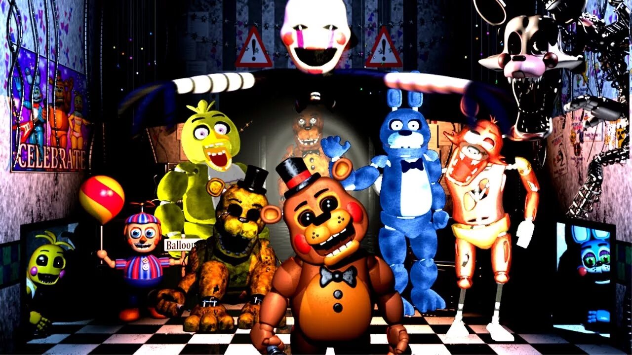 Фнаф 1 можно. Пять ночей с Фредди 2. Five Nights at Freddy's 2 АНИМАТРОНИКИ. 5 Ночей с Фредди Фредди. Пять ночей с Фредди 5.