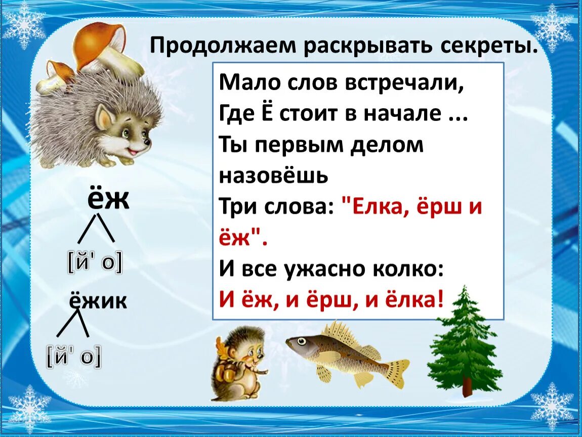 Буква е 1 класс. Слова на букву е. Буква ё презентация. Звук и буква е. Слово ежи какие звуки