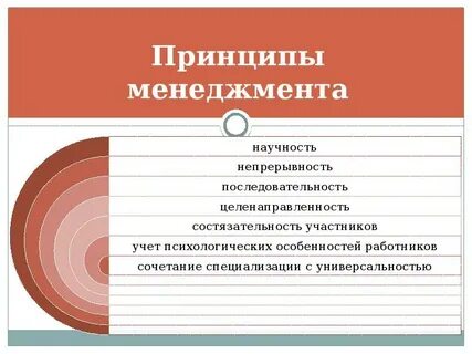 Основы менеджмента принципы менеджмента