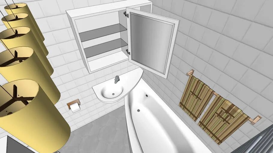 Скетчап ванна. Санузел в скетчап. угловая ванная sketchup. санузел сложной формы.