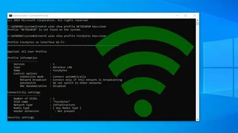 Как узнать пароль от wifi через cmd