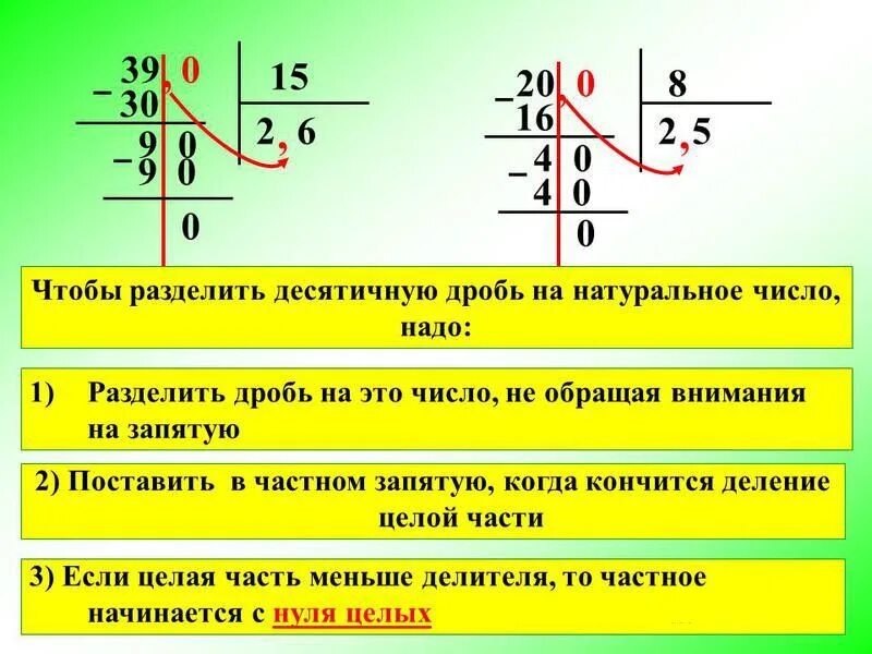 Правило деления десятичных дробей на натуральное число 5 класс. Правило деления десятичной дроби на натуральное число. Правила деления десятичных дробей на натуральное число. Деление десятичных дробей на натуральное число примеры. Как разделить дробь на 100