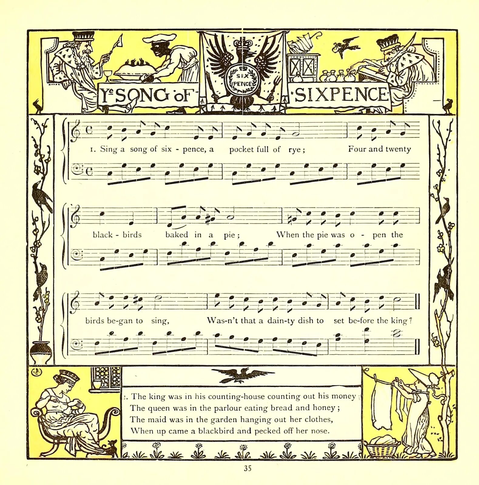 Песня i sing a song. Sing a Song of Sixpence. Sing a Song of Sixpence a Pocket Full of Rye. Sing a Song of Song Ноты. Sing a Song of Sixpence перевод.