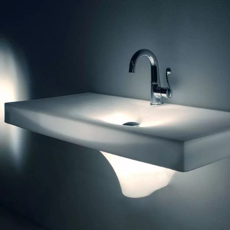 Раковина с подсветкой. Раковина с подсветкой в ванную. Умывальник с подсветкой. Необычные раковины для ванной. Загадочная раковина