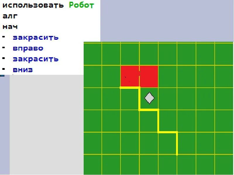 Команды которые робот не умеет выполнять. Исполнитель робот. управление исполнителем робот. алг робот. использовать робот алг нач.