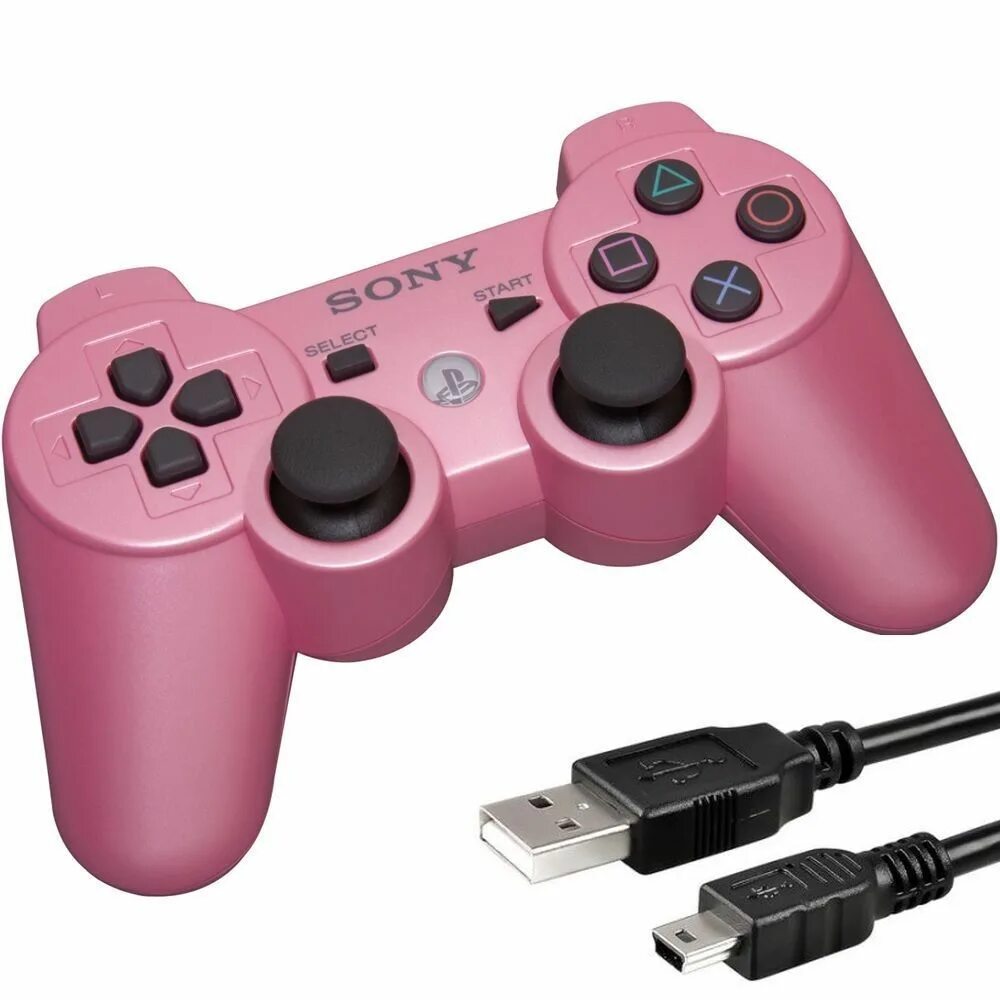 Геймпад Sony Dualshock ps3 Controller Wireless. Дуал ШОК плейстейшен 3 контроллер. Sony Dualshock 3 розовый. Sony PLAYSTATION 3 Dualshock 3. Розовый джойстик