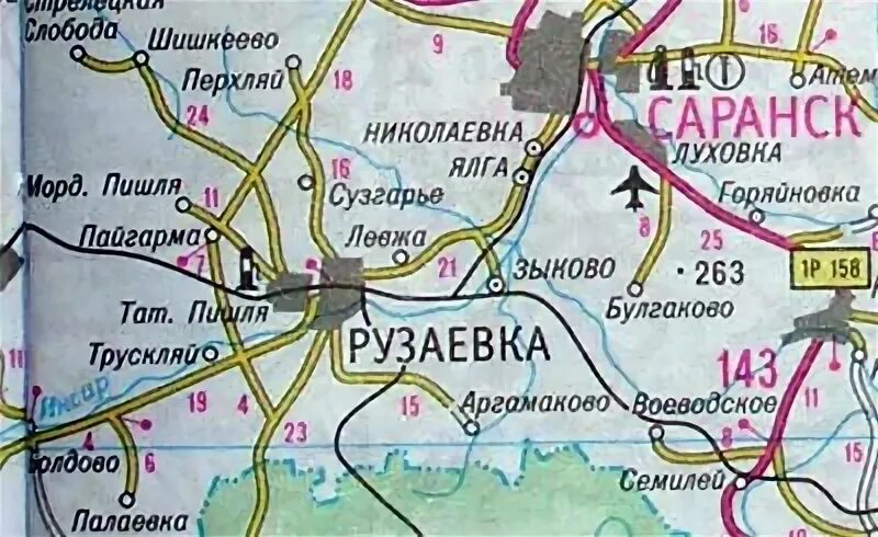 Сколько км до мордовии