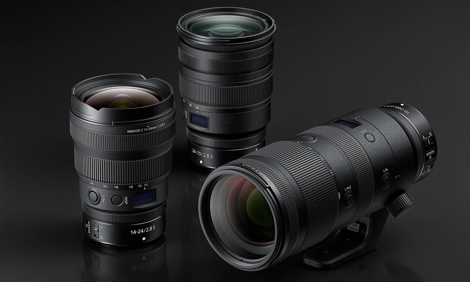 Nikkor 24 70mm f 2.8 s. Nikkor z 14-24mm f/2.8 s. Nikon 14-24 2.8. Nikon z 14-24mm f2.8 s. Nikon z 50mm f/1.8 s.