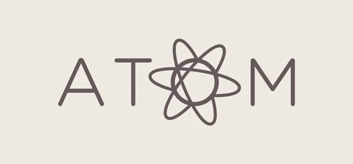 Атом текста 5. Атом надпись. Атом лого. Логотип надписи Atom. Атом текстовый редактор.