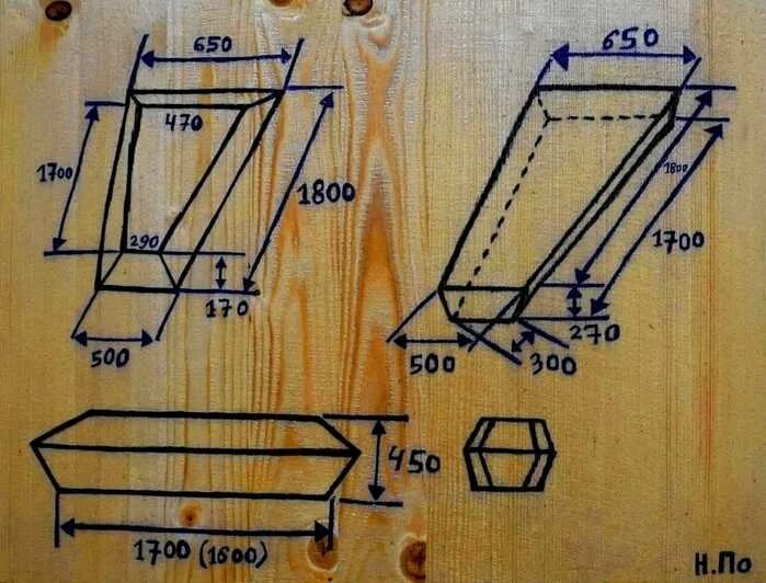 Габариты гроба стандарт. Чертеж гроба шестигранник. Чертеж гроба с размерами. Чертёж гроба из дерева.