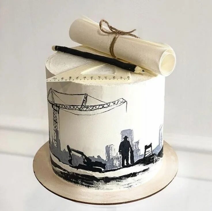 Сахарный бумаги с днем рождения. Торт «архитектору». Торт на юбилей строителю. Торт на день строителя. Тортик на день строителя.