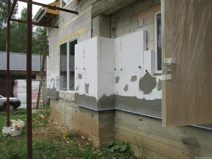 Утепляем стену снаружи пенопластом