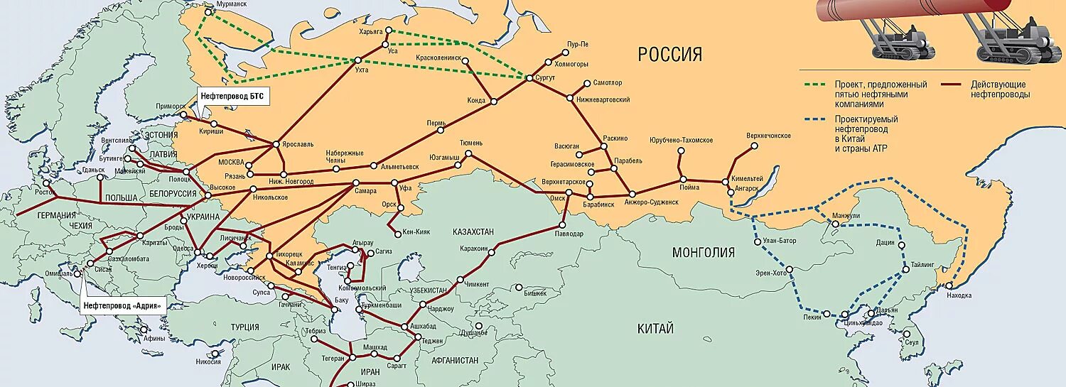 Какой нефтепровод был построен в 1960 е. Газопроводы и нефтепроводы России на карте. Нефтяные трубопроводы в России на карте. Нефтяные трубы на карте России. Карта нефтепроводов Европы.
