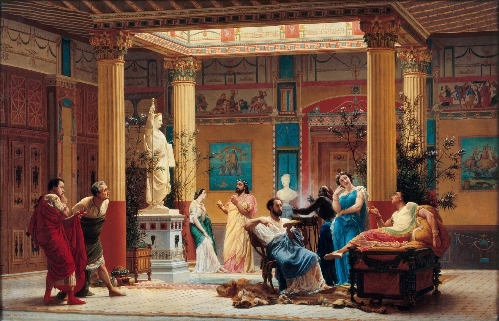 В богатом доме были рабы. Гюстав Буланже древний Рим картины. Буланже Гюстав (Gustave Boulanger, 1824-1888). Гюстав Кларенс Родольф Буланже.