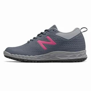 New Balance Slip Resistant Fresh Foam 806 - Womens Work Shoes - Grey/Berry ...