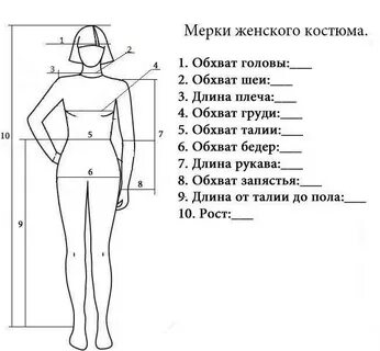 Мерки туловища