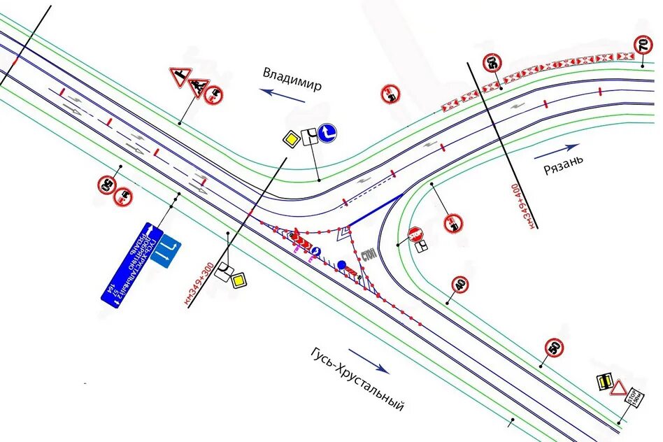 Схема участка дороги. Дорожные развязки схемы. Схема участка дороги с перекрёстком. Трасса р-132 схема. Трасса золотое кольцо