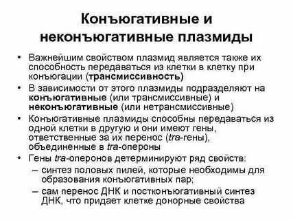 Свойства плазмиды бактерий