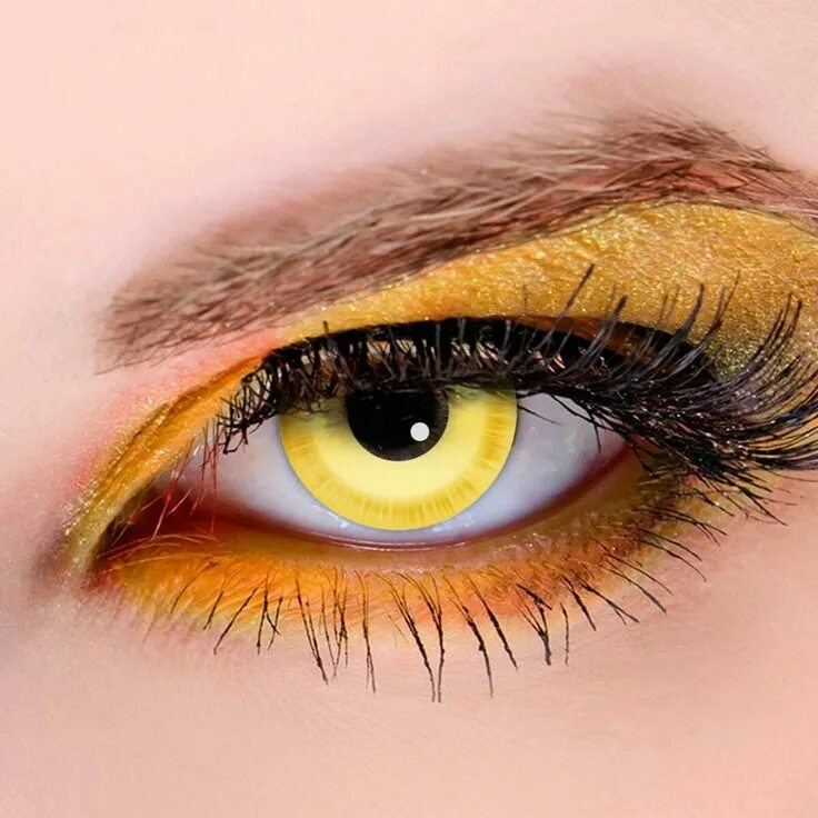 Оранжевые глазки. Желтые линзы. Оранжевые линзы для глаз. Ярко жёлтые глаза. Ярко жёлтые линзы.
