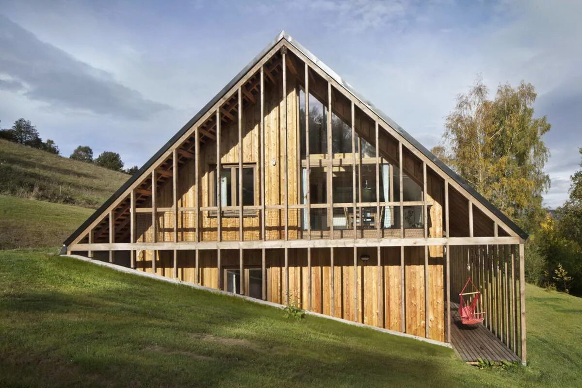 Садовый дом с односкатной крышей. Дом 2 сараем. Барнхаус фахверк. Барн хаусы barn house. Дом 2 сараем.