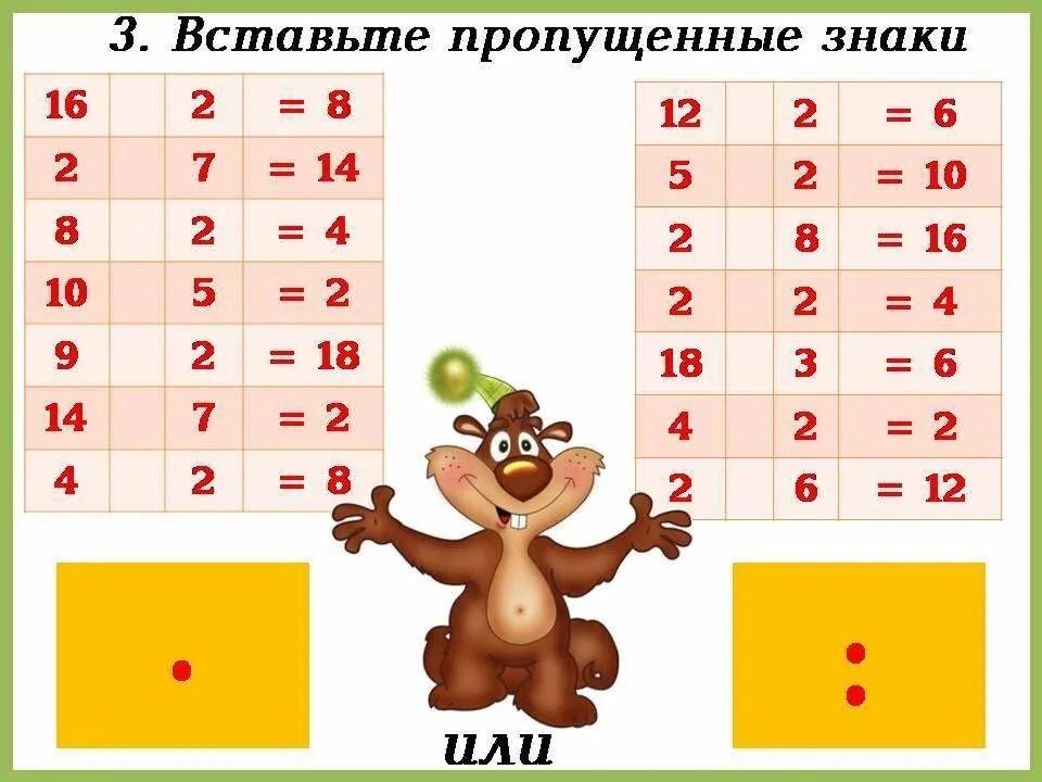Задача 1 таблица умножения