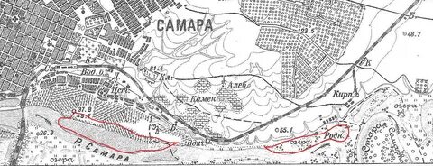 Старая карта самары