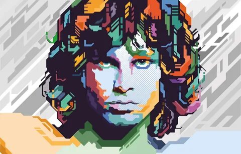 Pop Art Jim Morrison на Behance