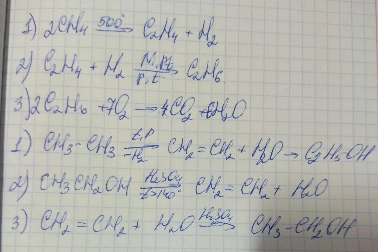 Осуществите превращения с2н4. С2н6 = с2н4 = с2н2 = с6н6 = с6н5сl. сн4 сн3сl с2н6. сн4-сн3сl с2н6 с2н4 с2н2 с6н6. осуществите превращения сн4 с2н2 с6н6.