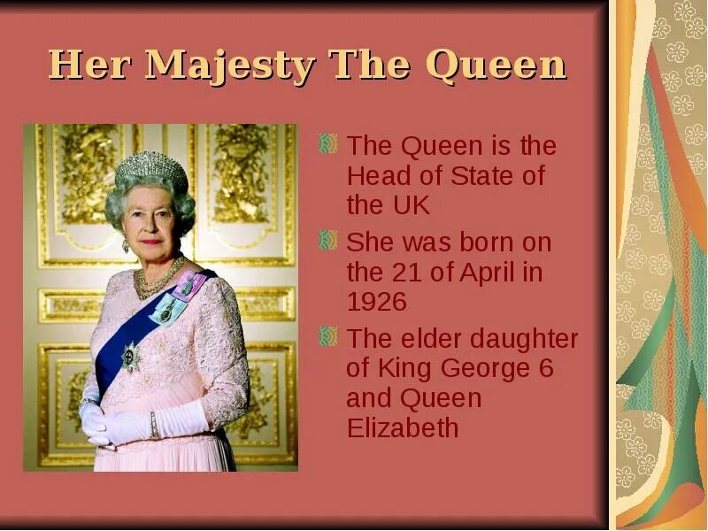 The name of queen is