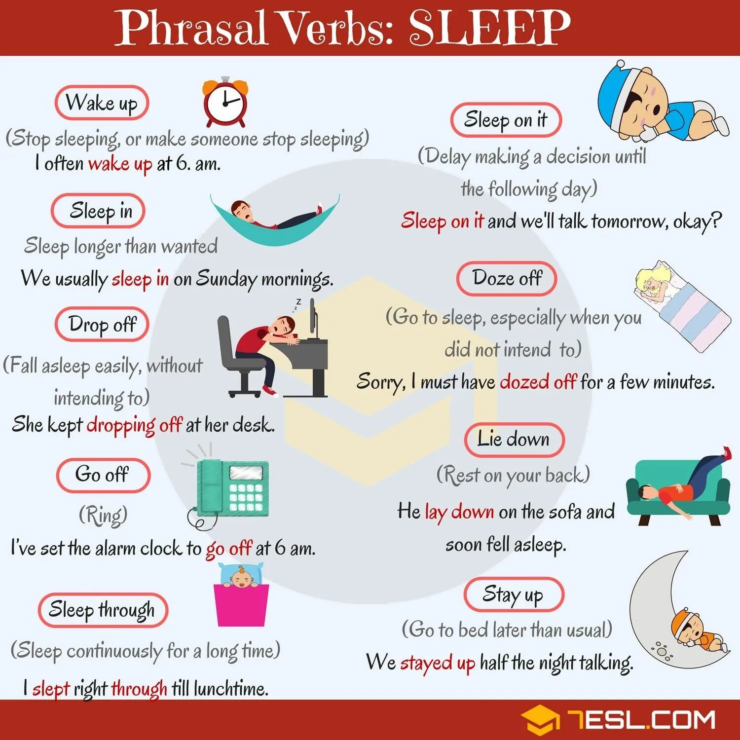 Английские фразовые глаголы. Phrasal verbs в английском. Идиомы и фразовые глаголы английского языка. Фразовый глагол Sleep.