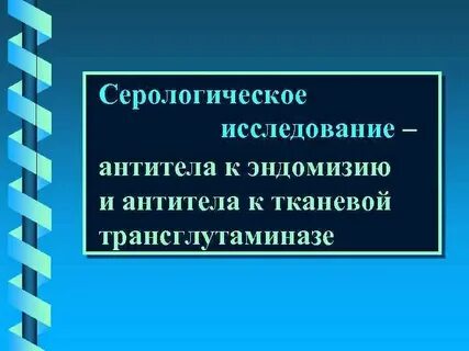 Антитела к трансглутаминазе и эндомизию