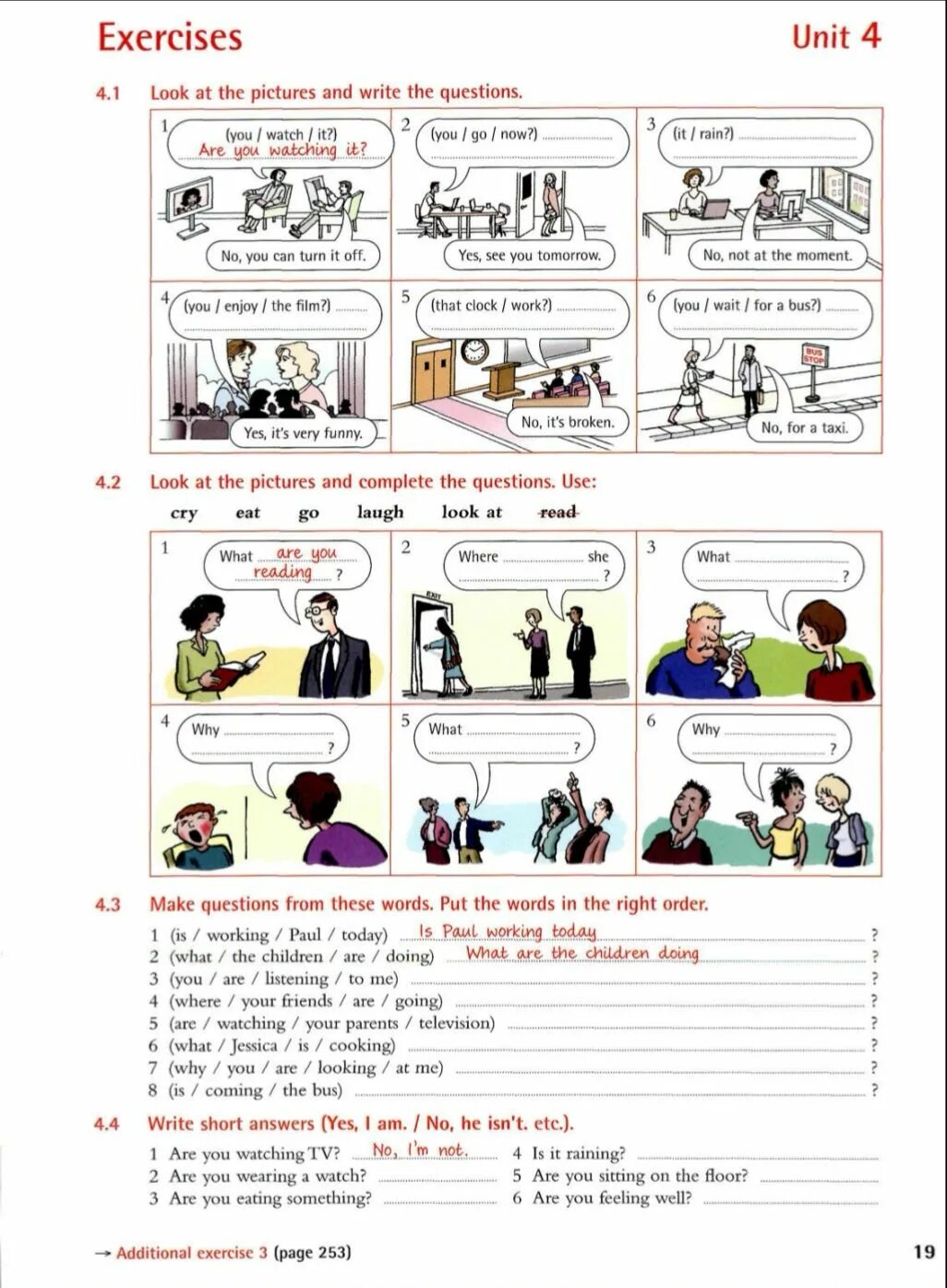 Unit 4 exercises 4.1 ответы. Английский exercises Unit. Exercises Unit 4 ответы. Английский язык write the questions. Unit 5 exercises