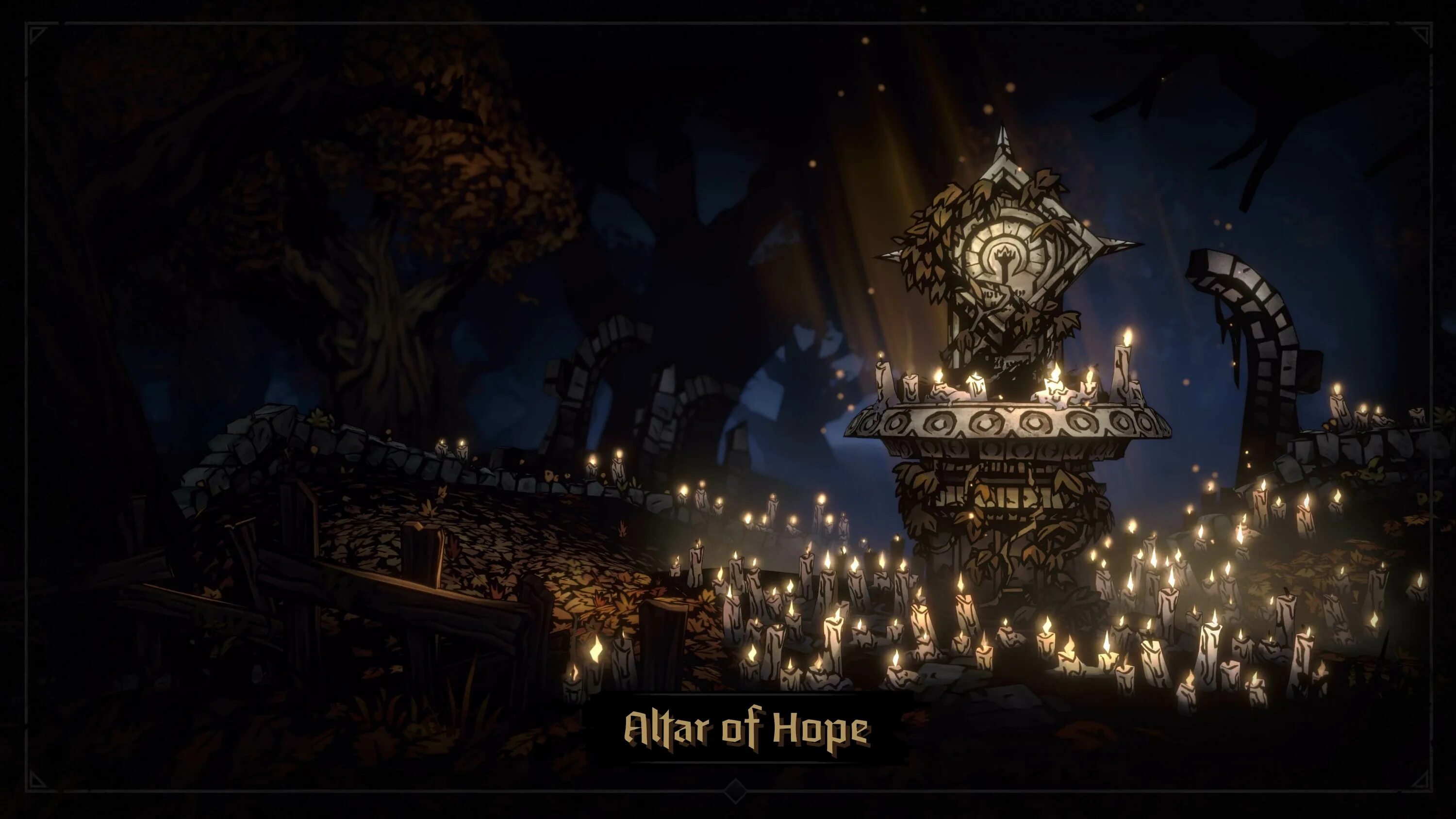 Разгадайте тайну алтаря путь в туманном лесу. Darkest Dungeon 2 алтарь надежды. Altar of hope Darkest Dungeon 2. Darkest Dungeon игра.