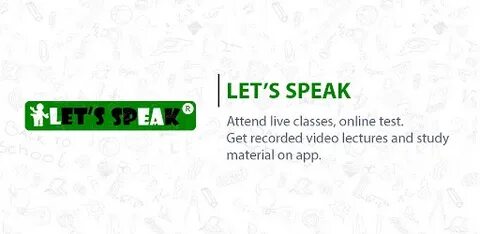 Let me speak