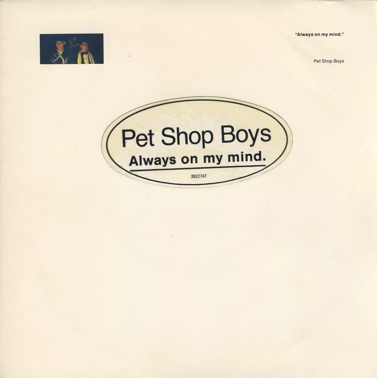 Always on my mind pet shop boys