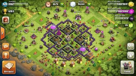 Карта clash of clans