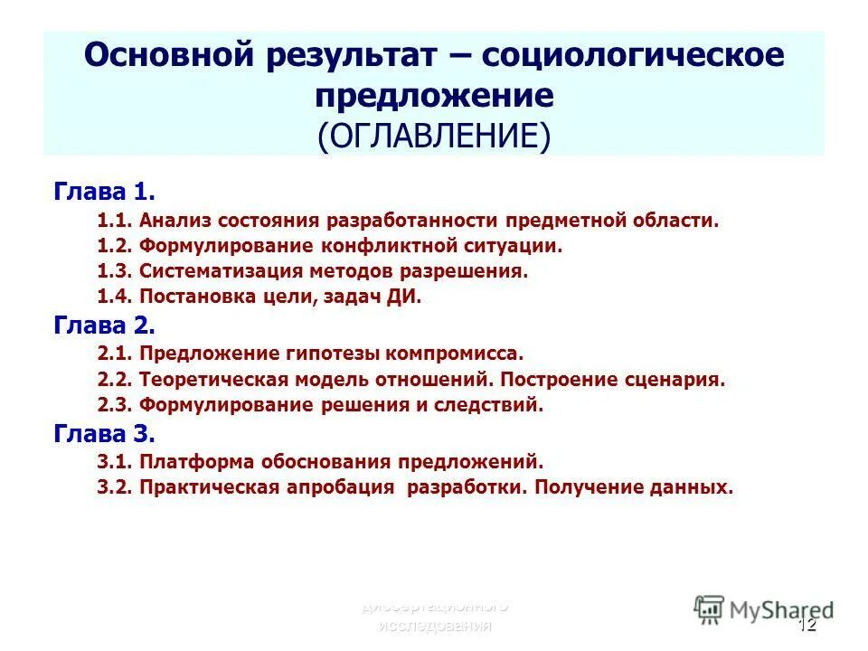 анализ диссертационных исследований