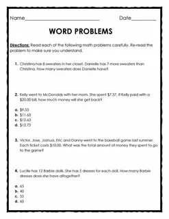 Word problems