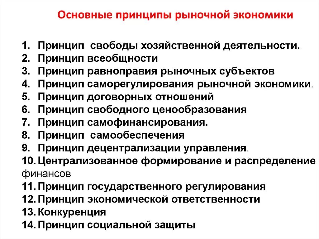 Принципы организации рынков. Основные принципы функционирования рынка. Принципы организации рыночной экономики. Перечислите принципы рыночной экономики. Основные экономические принципы функционирования рынка.