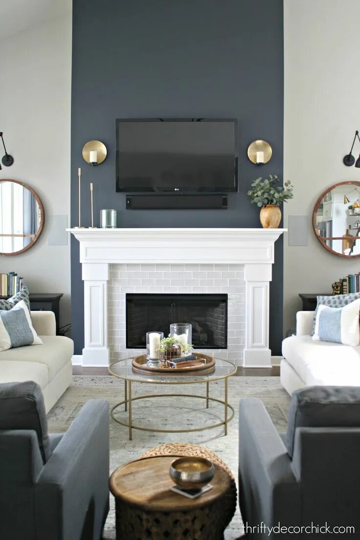 Pin by Елена Калашникова on Дом Family room design, Family room, Fireplace desig