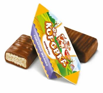 Конфеты коровка вафельные молочные