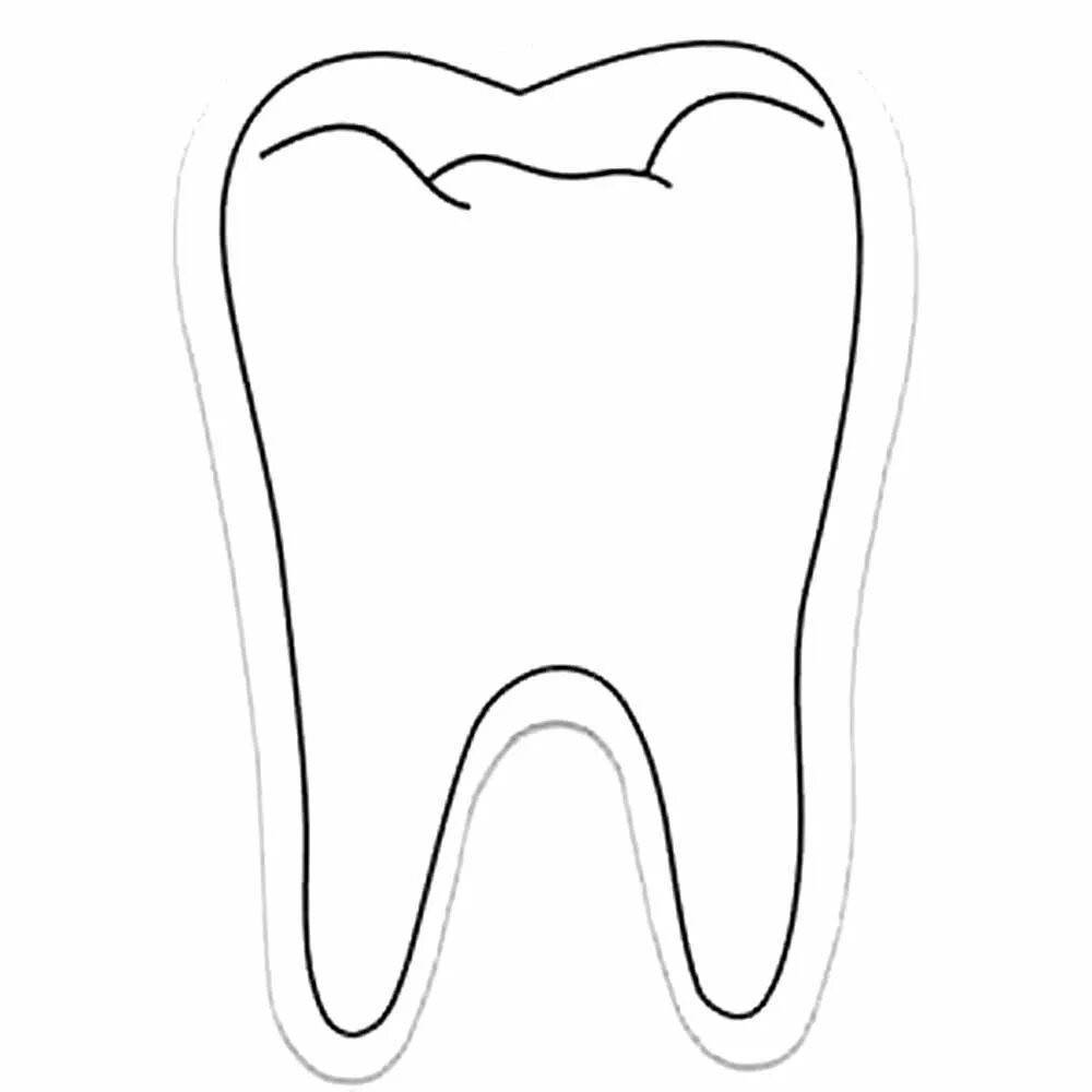 Зуб. Зуб шаблон. Трафарет зубов для детей. Зуб шаблон. Трафарет зуба для детей.