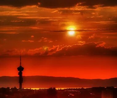 Red sunrise