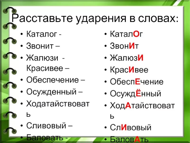 Где ударение в слове позвонишь